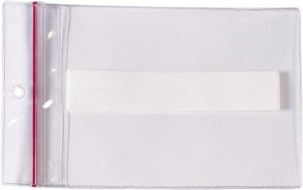 Superscan - 25 Piece Clear Press-On Vinyl Envelope - 3" High x 5" Wide - USA Tool & Supply