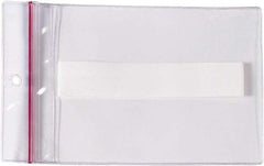 Superscan - 25 Piece Clear Press-On Vinyl Envelope - 4" High x 6" Wide - USA Tool & Supply