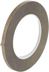 Made in USA - 18 Yd Long x 1/4" Wide, Brown Silicone PTFE Tape - 3 mil Thick - USA Tool & Supply