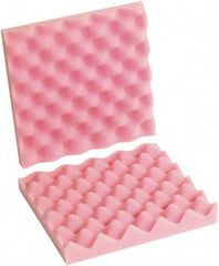 Made in USA - 10" Long x 10" Wide, Antistatic Convoluted Foam Set - Pink, Standard Grade - USA Tool & Supply