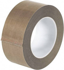 Made in USA - 18 Yd Long x 2" Wide, Brown Silicone PTFE Tape - 3 mil Thick - USA Tool & Supply