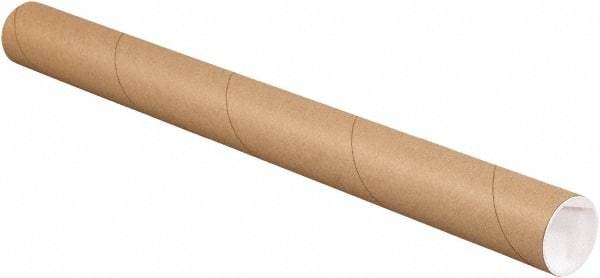 Made in USA - 2" Diam x 15" Long Round Kraft Mailing Tubes - 1 Wall, Kraft (Color) - USA Tool & Supply