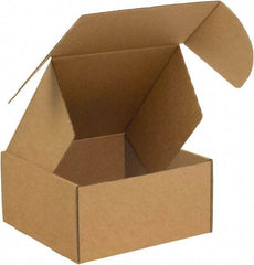 Made in USA - 10" Wide x 10" Long x 5" High Rectangle Crush Proof Mailers - 1 Wall, Kraft (Color) - USA Tool & Supply