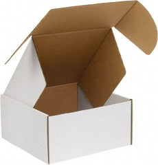 Made in USA - 12" Wide x 12" Long x 6" High Rectangle Crush Proof Mailers - 1 Wall, White - USA Tool & Supply