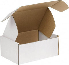 Made in USA - 12" Wide x 18" Long x 6" High Rectangle Crush Proof Mailers - 1 Wall, White - USA Tool & Supply