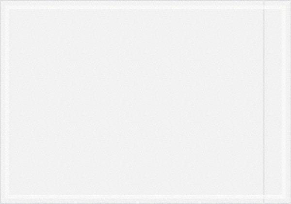 Value Collection - 1,000 Piece, 3-1/2" Long x 5" Wide, Packing List Envelope - Unprinted, Clear - USA Tool & Supply