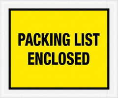 Value Collection - 500 Piece, 10" Long x 12" Wide, Packing List Envelope - Packing List Enclosed, Yellow - USA Tool & Supply