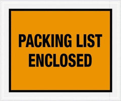 Value Collection - 500 Piece, 10" Long x 12" Wide, Packing List Envelope - Packing List Enclosed, Orange - USA Tool & Supply