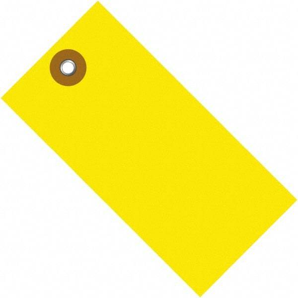 Dupont - 5-3/4" High x 2-7/8" Long, Safety & Facility Blank Tag - Yellow Spunbonded Olefin - USA Tool & Supply