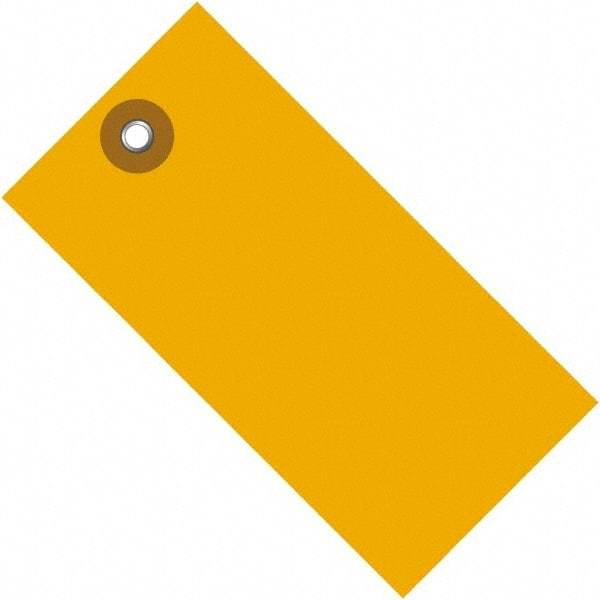 Dupont - 6-1/4" High x 3-1/8" Long, Safety & Facility Blank Tag - Orange Spunbonded Olefin - USA Tool & Supply