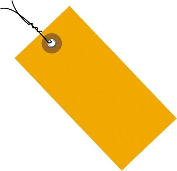 Dupont - 3-3/4" High x 1-7/8" Long, Safety & Facility Blank Tag - Orange Spunbonded Olefin - USA Tool & Supply