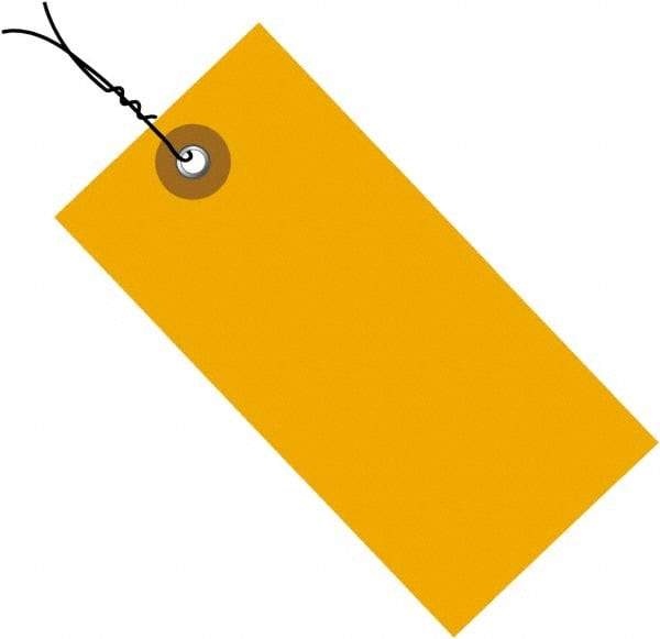 Dupont - 2-3/4" High x 1-3/8" Long, Safety & Facility Blank Tag - Orange Spunbonded Olefin - USA Tool & Supply