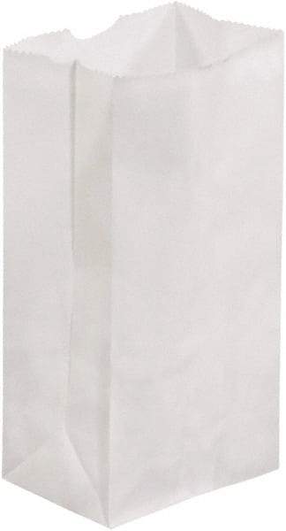 Made in USA - Kraft Grocery Bag - 3-1/2 x 2-3/8 x 6-7/8, White - USA Tool & Supply