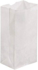 Made in USA - Kraft Grocery Bag - 3-1/2 x 2-3/8 x 6-7/8, White - USA Tool & Supply