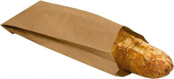 Made in USA - Kraft Grocery Bag - 3-3/4 x 2-1/4 x 11-1/2, Kraft - USA Tool & Supply