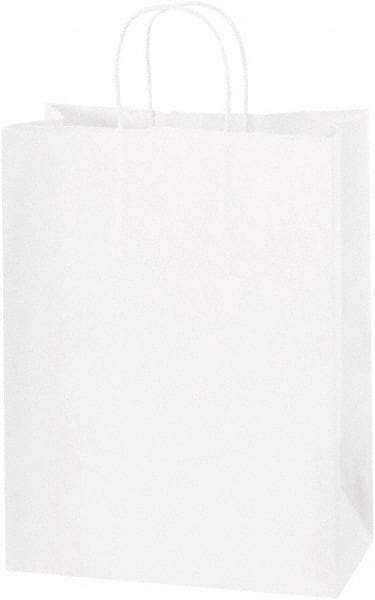 Made in USA - Kraft Grocery Bag - 10 x 5 x 13, White - USA Tool & Supply