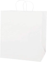 Made in USA - Kraft Grocery Bag - 14 x 10 x 15-1/2, White - USA Tool & Supply