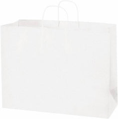 Made in USA - Kraft Grocery Bag - 16 x 6 x 12, White - USA Tool & Supply