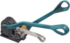 Made in USA - 3/4" Wide, Steel Crimper - Feed Wheel Function, Use with Steel Strapping - USA Tool & Supply