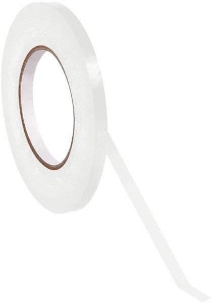 Value Collection - 180 Yd Long, Bag Tape - White - USA Tool & Supply