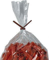Made in USA - 10" Long, Bag Tie - Red - USA Tool & Supply