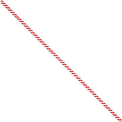 Made in USA - 6" Long, Bag Tie - Red/White - USA Tool & Supply