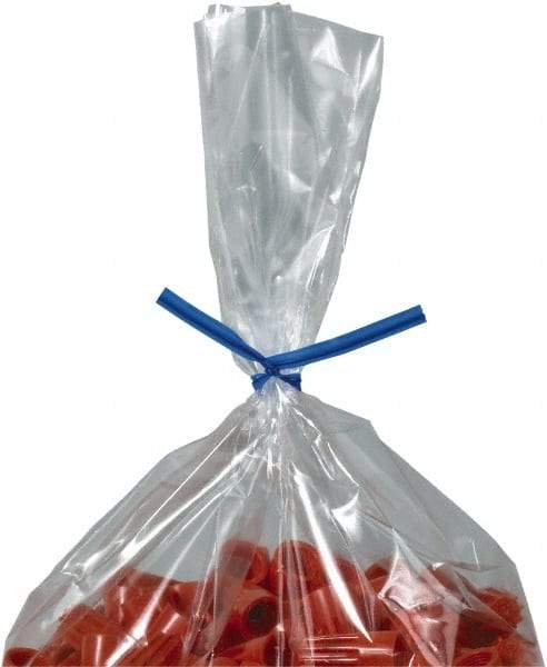 Made in USA - 7" Long, Bag Tie - Blue - USA Tool & Supply