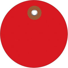 Made in USA - Safety & Facility Blank Tag - Red Vinyl - USA Tool & Supply