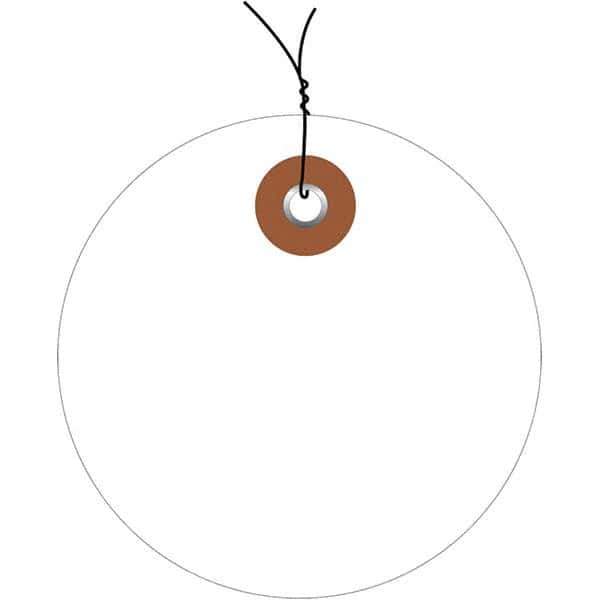 Made in USA - Safety & Facility Blank Tag - White Vinyl - USA Tool & Supply