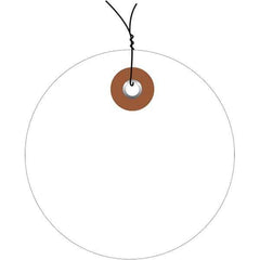 Made in USA - Safety & Facility Blank Tag - White Vinyl - USA Tool & Supply