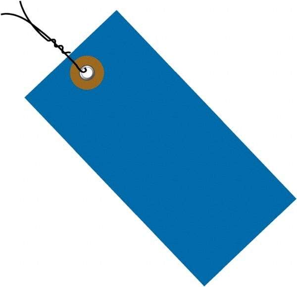 Dupont - 4-3/4" High x 2-3/8" Long, Safety & Facility Blank Tag - Blue Spunbonded Olefin - USA Tool & Supply