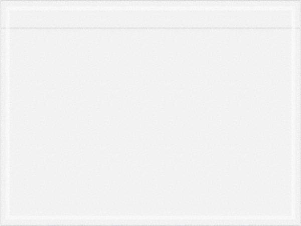 Value Collection - 1,000 Piece, 4" Long x 3" Wide, Packing List Envelope - Unprinted, Clear - USA Tool & Supply