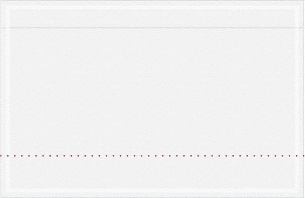 Value Collection - 500 Piece, 10-3/4" Long x 6-3/4" Wide, Packing List Envelope - Unprinted, Clear - USA Tool & Supply