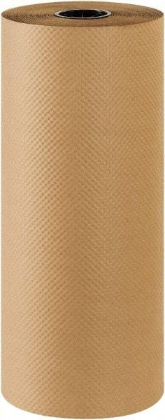 Made in USA - 300' Long x 24" Wide Roll of Indented Kraft Paper - 60 Lb Paper Weight - USA Tool & Supply