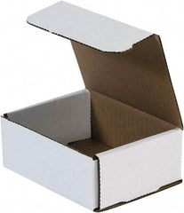 Made in USA - 4" Wide x 5" Long x 2" High Rectangle Crush Proof Mailers - 1 Wall, White - USA Tool & Supply