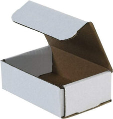 Made in USA - 4" Wide x 6" Long x 1" High Rectangle Crush Proof Mailers - 1 Wall, White - USA Tool & Supply