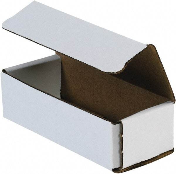 Made in USA - 6" Wide x 9" Long x 2" High Rectangle Crush Proof Mailers - 1 Wall, White - USA Tool & Supply