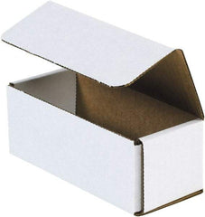 Made in USA - 2-3/4" Wide x 6-1/2" Long x 2-1/2" High Rectangle Crush Proof Mailers - 1 Wall, White - USA Tool & Supply