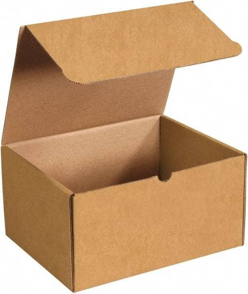 Made in USA - 9-1/4" Wide x 12-1/8" Long x 6-1/2" High Rectangle Crush Proof Mailers - 1 Wall, Kraft (Color) - USA Tool & Supply