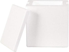 Made in USA - 6" Wide x 8" Long x 9" High Rectangle Insulated Box - White - USA Tool & Supply