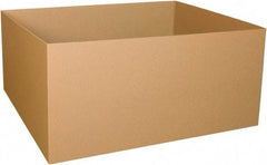 Made in USA - 40" Wide x 48" Long x 24" High Rectangle Heavy Duty Corrugated Box - 2 Walls, Kraft (Color), 100 Lb Capacity - USA Tool & Supply