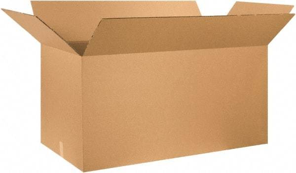 Made in USA - 24" Wide x 48" Long x 24" High Rectangle Heavy Duty Corrugated Box - 2 Walls, Kraft (Color), 100 Lb Capacity - USA Tool & Supply