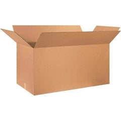 Made in USA - 24" Wide x 48" Long x 24" High Rectangle Corrugated Shipping Box - 1 Wall, Kraft (Color), 65 Lb Capacity - USA Tool & Supply