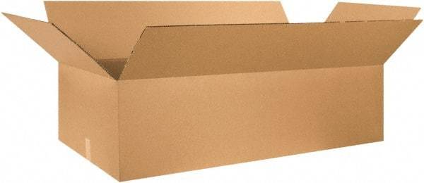 Made in USA - 24" Wide x 48" Long x 12" High Rectangle Heavy Duty Corrugated Box - 2 Walls, Kraft (Color), 100 Lb Capacity - USA Tool & Supply