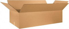 Made in USA - 24" Wide x 48" Long x 12" High Rectangle Heavy Duty Corrugated Box - 2 Walls, Kraft (Color), 100 Lb Capacity - USA Tool & Supply