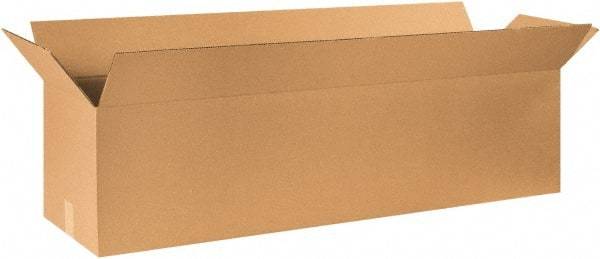 Made in USA - 12" Wide x 50" Long x 12" High Rectangle Corrugated Shipping Box - 1 Wall, Kraft (Color), 65 Lb Capacity - USA Tool & Supply