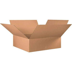 Made in USA - 36" Wide x 36" Long x 12" High Rectangle Corrugated Shipping Box - 1 Wall, Kraft (Color), 65 Lb Capacity - USA Tool & Supply