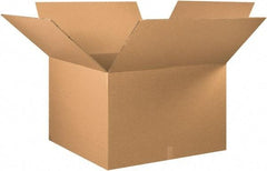 Made in USA - 36" Wide x 36" Long x 24" High Rectangle Heavy Duty Corrugated Box - 2 Walls, Kraft (Color), 100 Lb Capacity - USA Tool & Supply