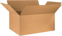 Made in USA - 18" Wide x 36" Long x 18" High Rectangle Heavy Duty Corrugated Box - 2 Walls, Kraft (Color), 100 Lb Capacity - USA Tool & Supply