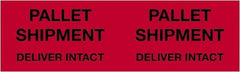 Tape Logic - 10" Long, Fluorescent Red Paper Shipping Label - For Multi-Use - USA Tool & Supply